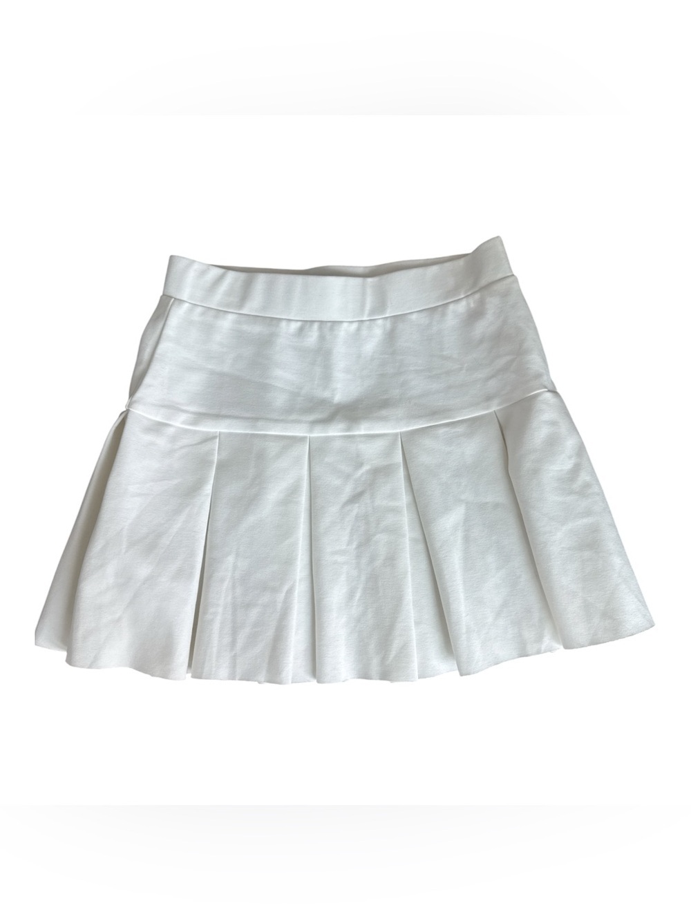 LIONESS mini skirt white, cotton blend, skater style